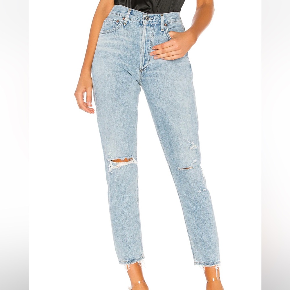 Agolde Jamie high rise classic jeans in shakedown revolve aritzia 29